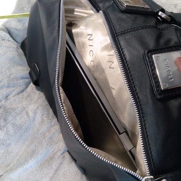 NICOLI Bags Nicoli Italian Leather Satchel Cross Body Bag Black Large Poshmark